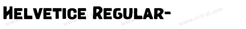 Helvetice Regular字体转换